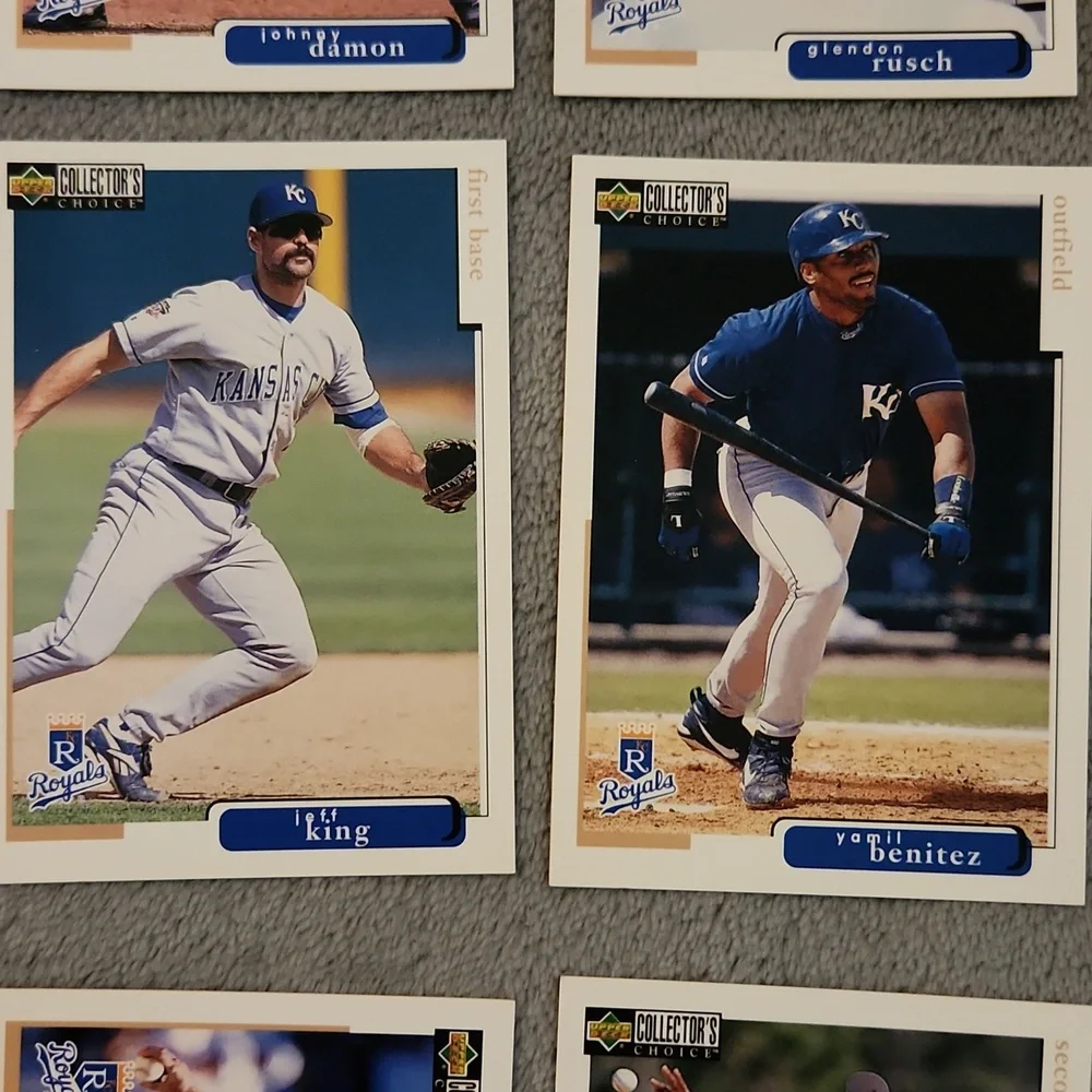 Vintage 1998 Upper Deck Royals Baseball Trading Cards